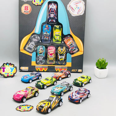 8Pcs Mini Inertial Cars Set